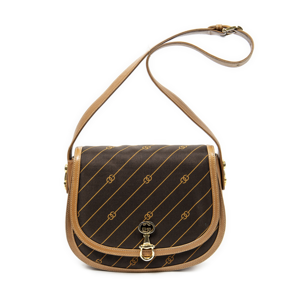Gucci Vintage GG Lock Flap Crossbody - Picture 1 of 10